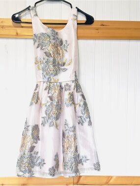 New Pink & Violet brand girl's formal brocade floral dress Pink size 12
